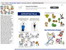 Tablet Screenshot of bluembroidery.com